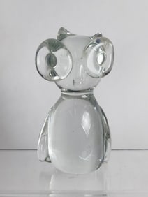 Vintage Polish Glass Owl