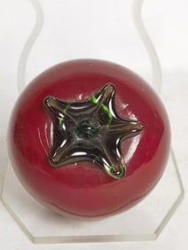 Vintage Art Glass Tomato
