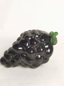 Vintage Art Glass Purple Grapes