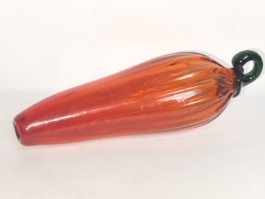Large Vintage Blown Art Glass Pepper