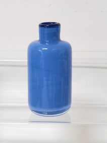 Blue Glass Bud Vase