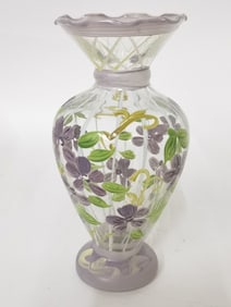 Vintage Fenton Floral Bud Vase