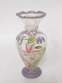 Vintage Fenton Floral Bud Vase