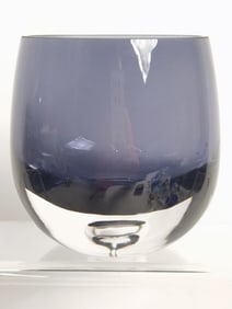 Amethyst Clear Glass Vase