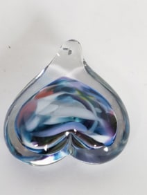 Vintage Murano Italy Style Colored Swirls Glass He