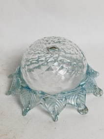 Vintage Murano Italy Blue Art Glass Lamp Shade