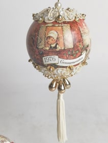 1976 Commemorative Decorated Christmas Ornament
