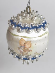 1976 Vintage Decorated Christmas Ornament