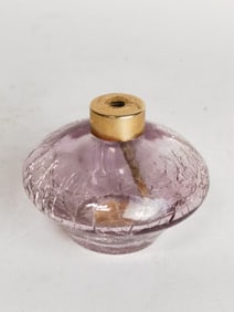 Vintage Holmspray Amethyst Crackle Glass Perfume B