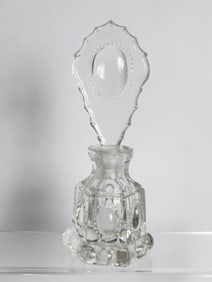 Vintage Le Smith Medallion Glass Perfume Bottle