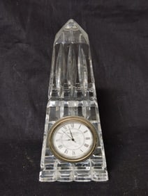 Vintage Waterford Crystal Oblisk Clock