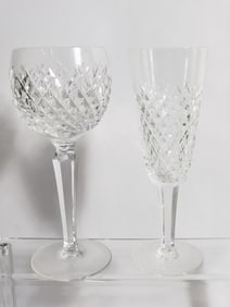 (2) Vintage Waterford Crystal Wine Glasses