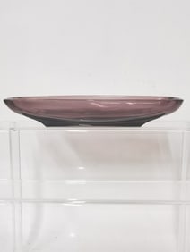 Amethyst Glass Celery Dish
