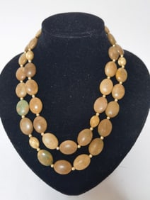 Natural Stone Bead Necklace