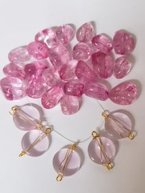 Pink Crystal Beads