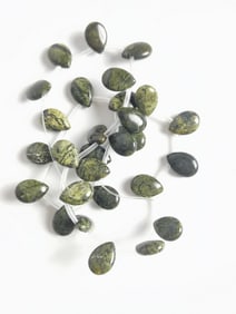 Group of Green Stone Beads