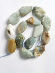 Group of Green Stone Beads
