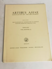 1977 Artibus Asiae, Vol. XXXVIII