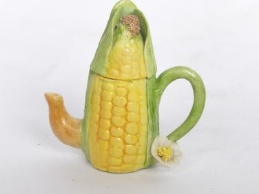 Vintage Khien Ceramic Miniature Corn Teapot