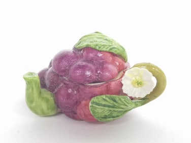 Vintage Khien Ceramic Miniature Grapes Teapot