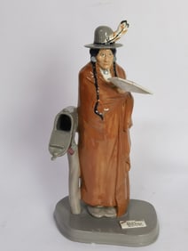 Vintage Norman Rockwell Native American Figurine