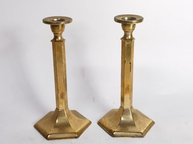 Pr. of Vintage Brass Candlesticks