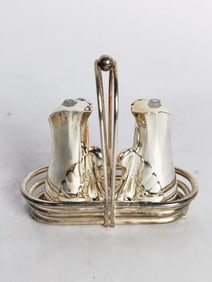 Pr. of Vintage Silver Plated Swan Salt/Pepper Shak