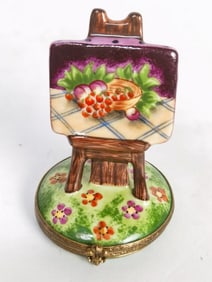 Vintage Limoges France Peint Main FR Artist Easel