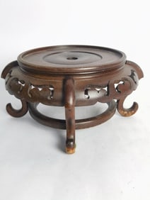 Large Chinese Wood Carved Stand
