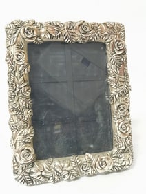 Vintage Godinger Silver Art Co. Roses Photo Frame