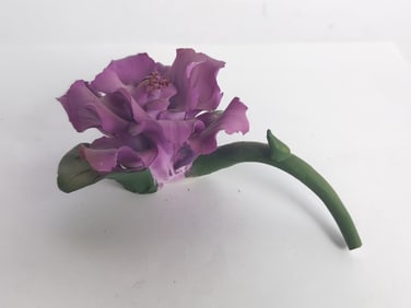 Vintage Porcelain Purple Flower