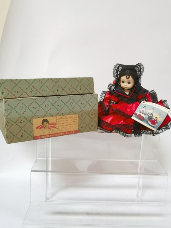 Alexander Doll Company "Spanish" Doll: Alexander Doll Company "Spanish" Doll, 7in