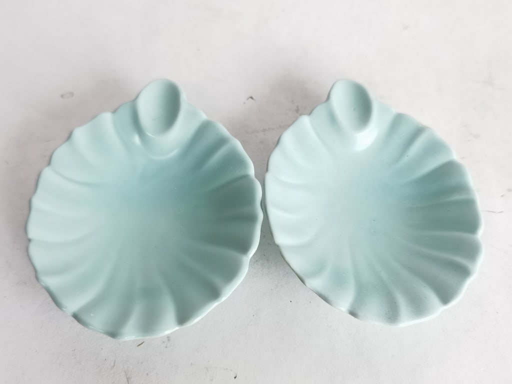 (2) Vintage Franciscan Ware Ceramic Turquoise Bowl (1 of 5)
