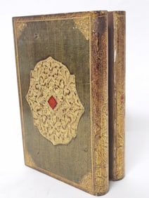 Florentia Italian Wood Carved Book Shape Box