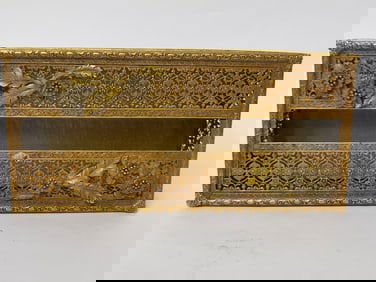 Vintage Brass Napkin Box