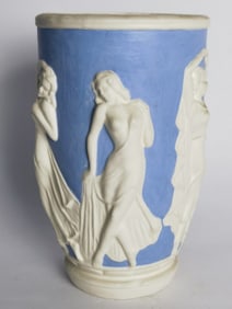 Vintage Wedgwood Style Jasperware Vase
