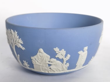 Vintage Wedgwood Blue Jasperware Bowl