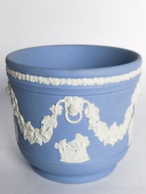 Vintage Wedgwood Blue Jasperware Vase