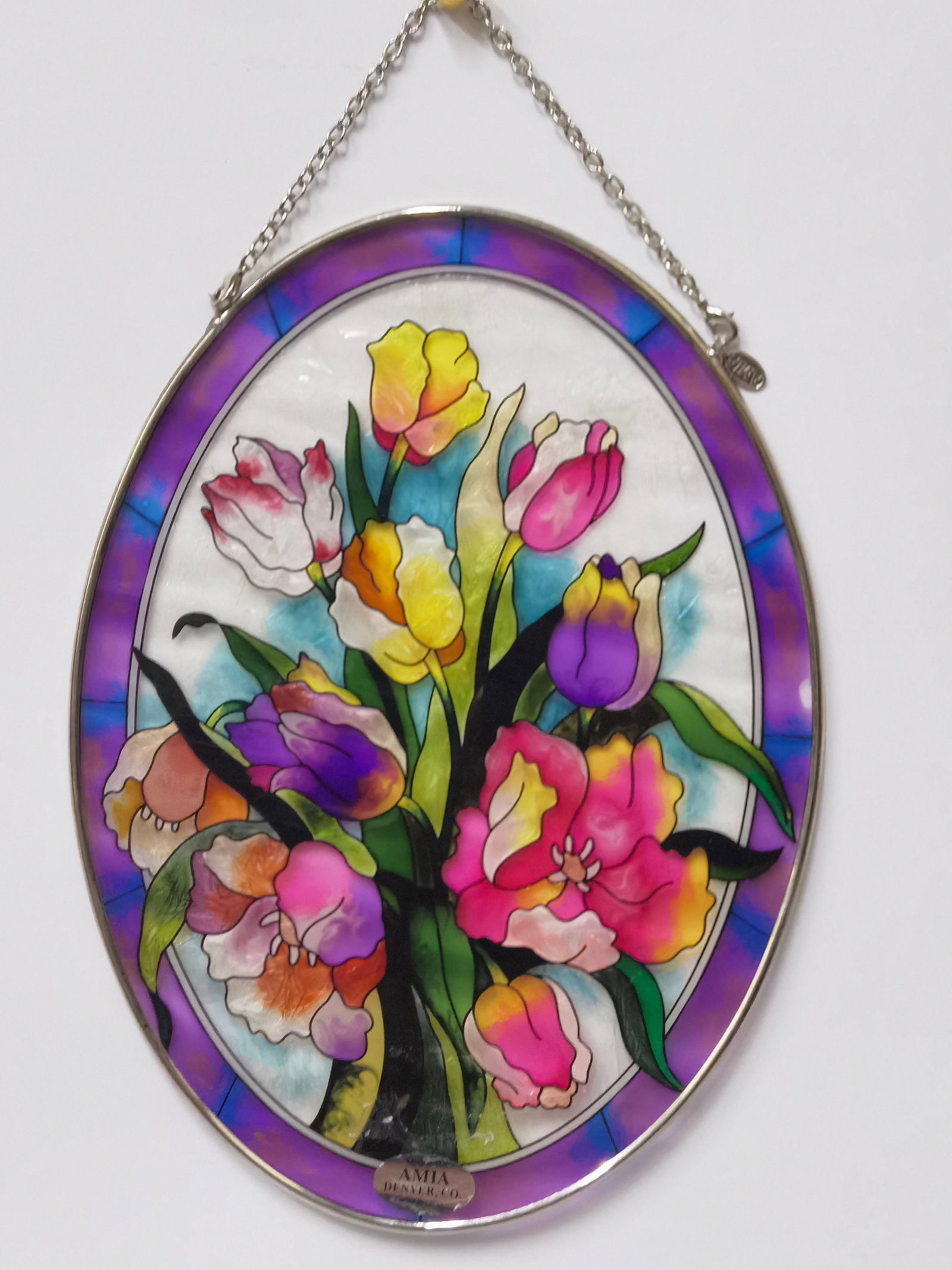 Stained Glass Floral Wall Hanging (1 of 4)