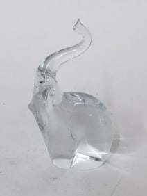 Clear Glass Elephant