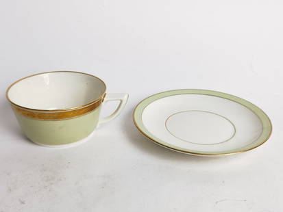 Royal Copenhagen Dagmar Cup and Saucer: Royal Copenhagen Dagmar Cup and Saucer, 2in by 5.75in