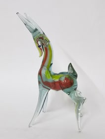 Vintage Murano Italy Art Glass Deer