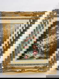 Vintage Still Life Oil Painting Signed Nelida