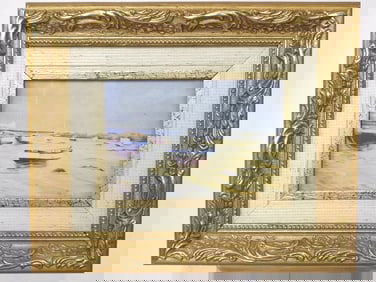 Vintage Seaside Print in Gilt Frame