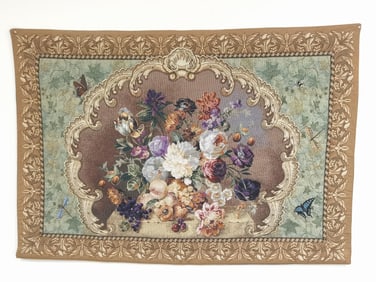 "Dutch Floral Elegance" Tapestry