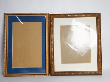 (2) Vintage Wood Carved Gilt Frames
