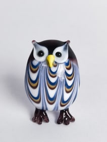 Vintage Murano Italy Art Glass Owl