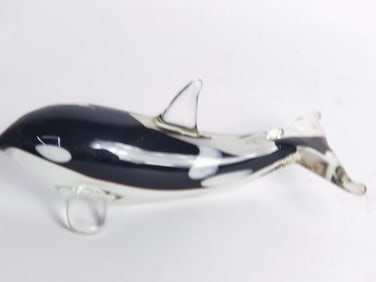 Vintage Murano Italy Art Glass Orca