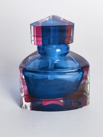 Vintage Murano Italy Blue/Magenta Sommerso Glass