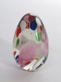 1990 Signed MASH Vintage Splatter Glass Paperweigh